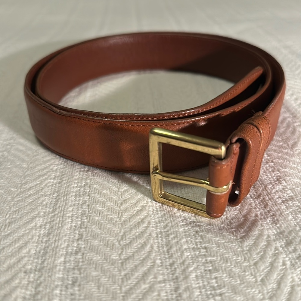 Coach 7600 Men’s British Tan Belt - Size 38